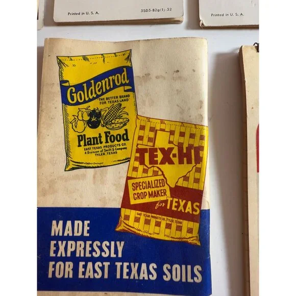 Vintage Advertising Notepads VC Fertilizers Tex Hi Plant Food Farmer Lot READ - Picture 8 of 13